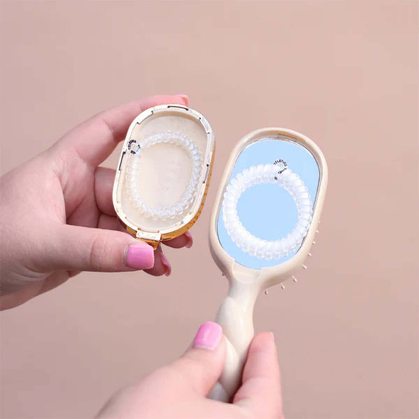 Mini Detangler Hair Brush in Tan