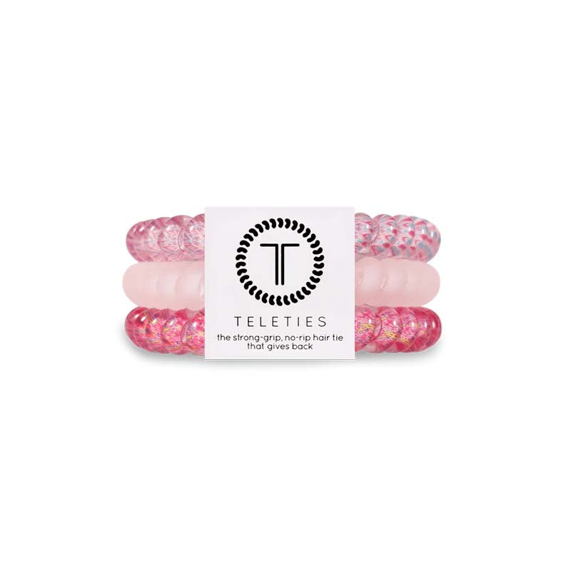 Blush Pink Small Hair Tie 3 Pack