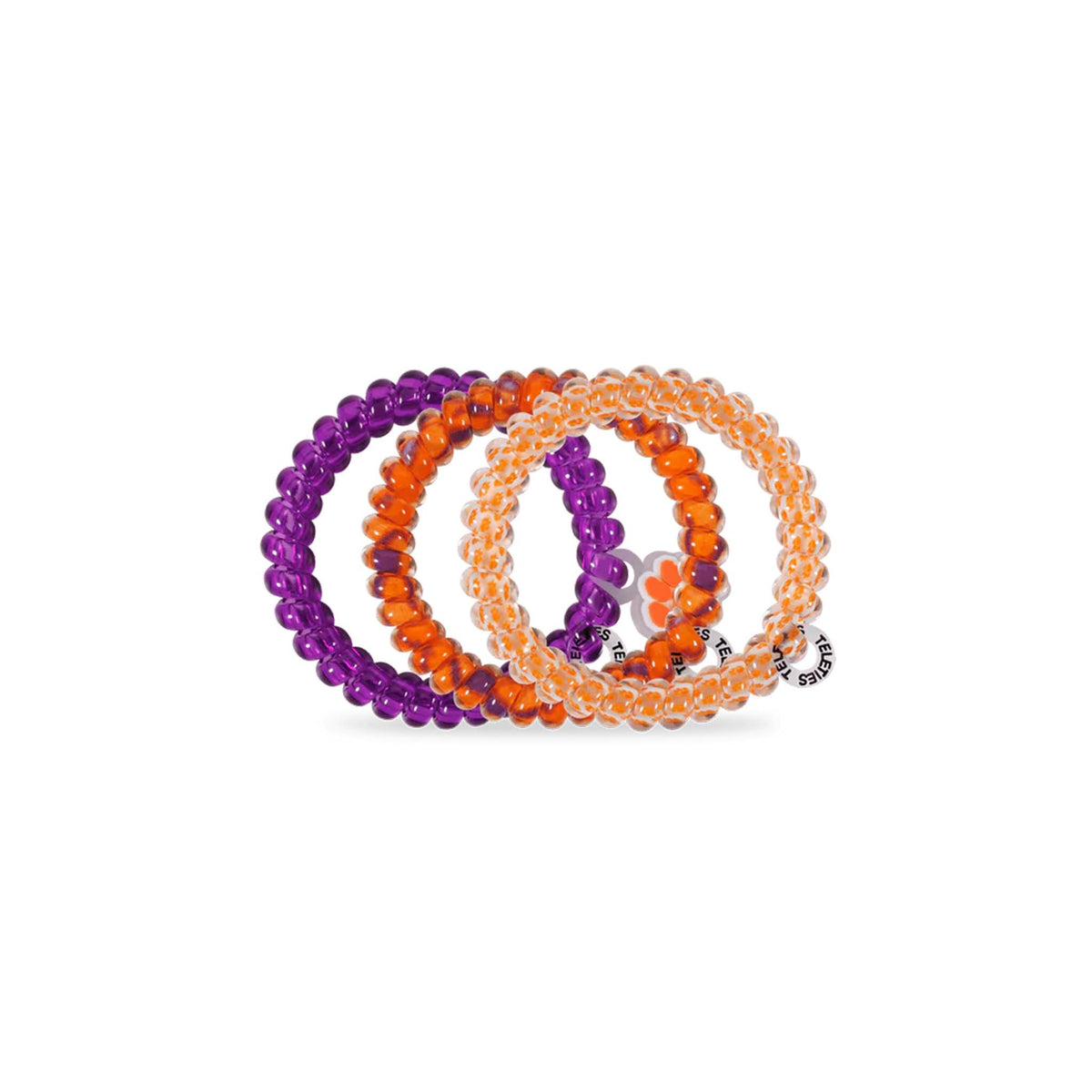 Clemson Small Hair Tie 3 Pack