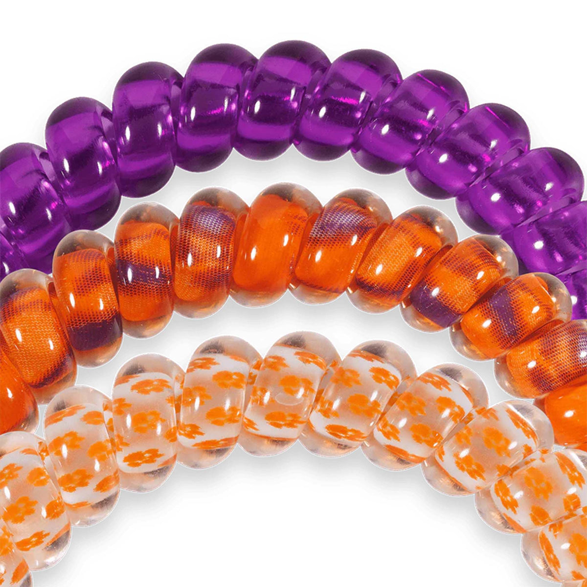 Clemson Small Hair Tie 3 Pack