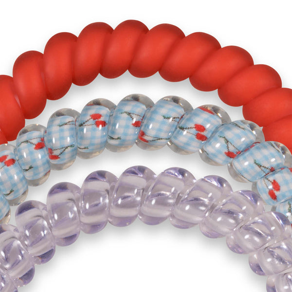 Cherries Small Hair Tie 3 Pack