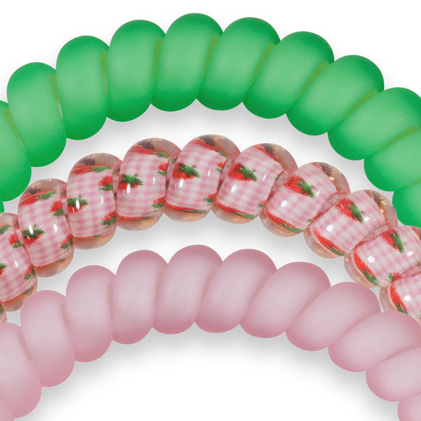 Strawberries Small Hair Tie 3 Pack