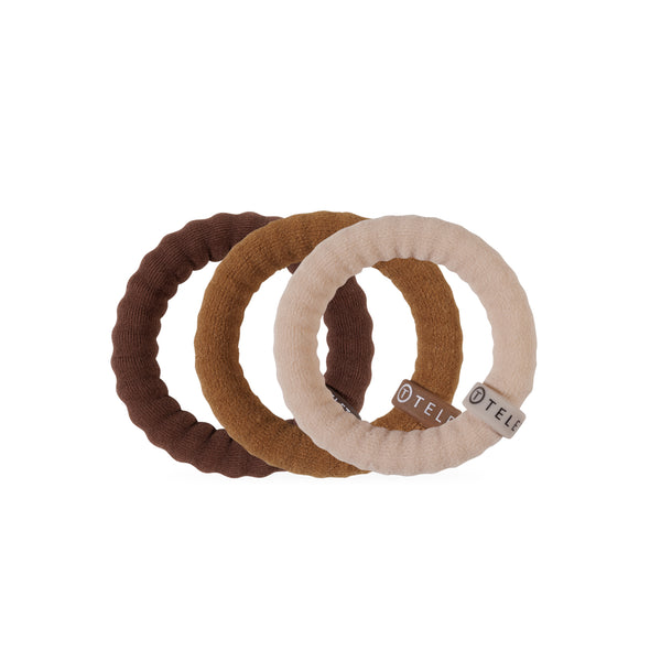Espresso Yourself Small Nylon Hair Tie 3 Pack