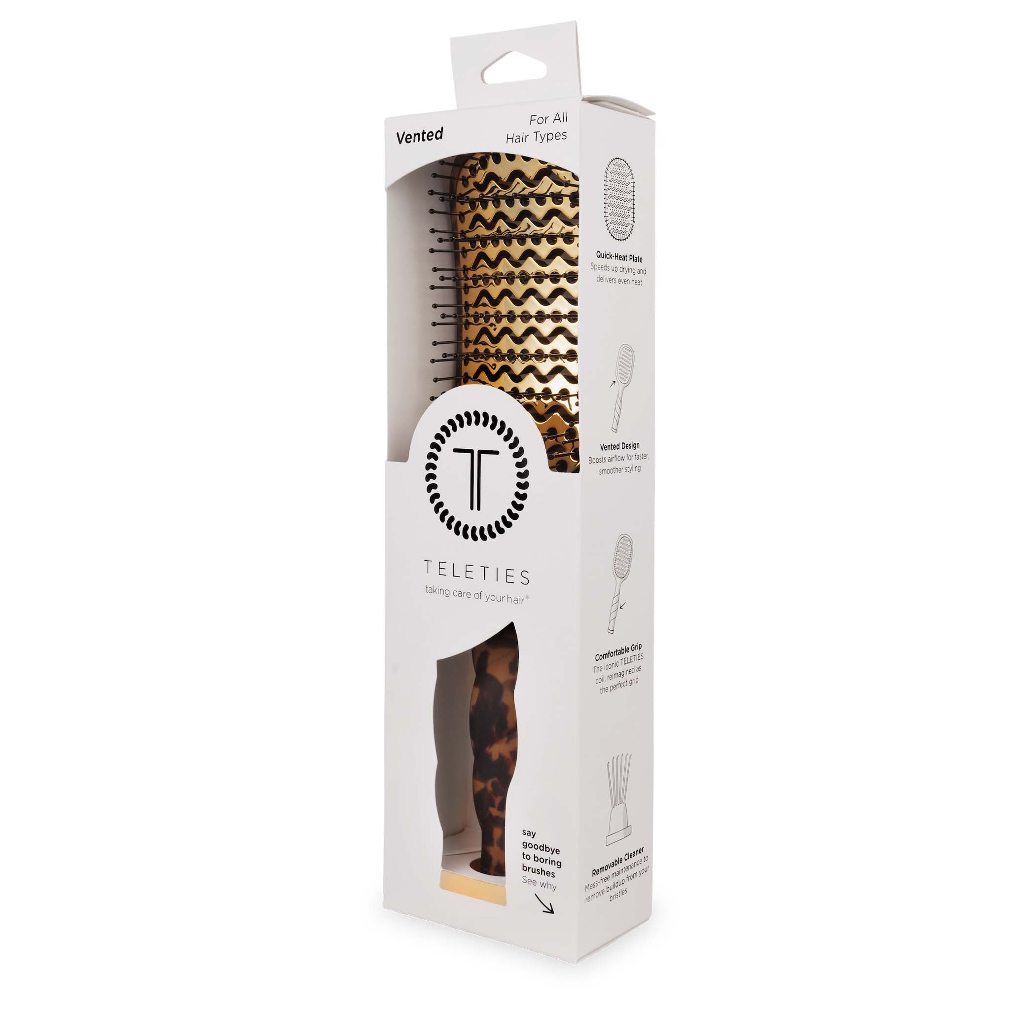 Tortoise Vented Paddle Hair Brush