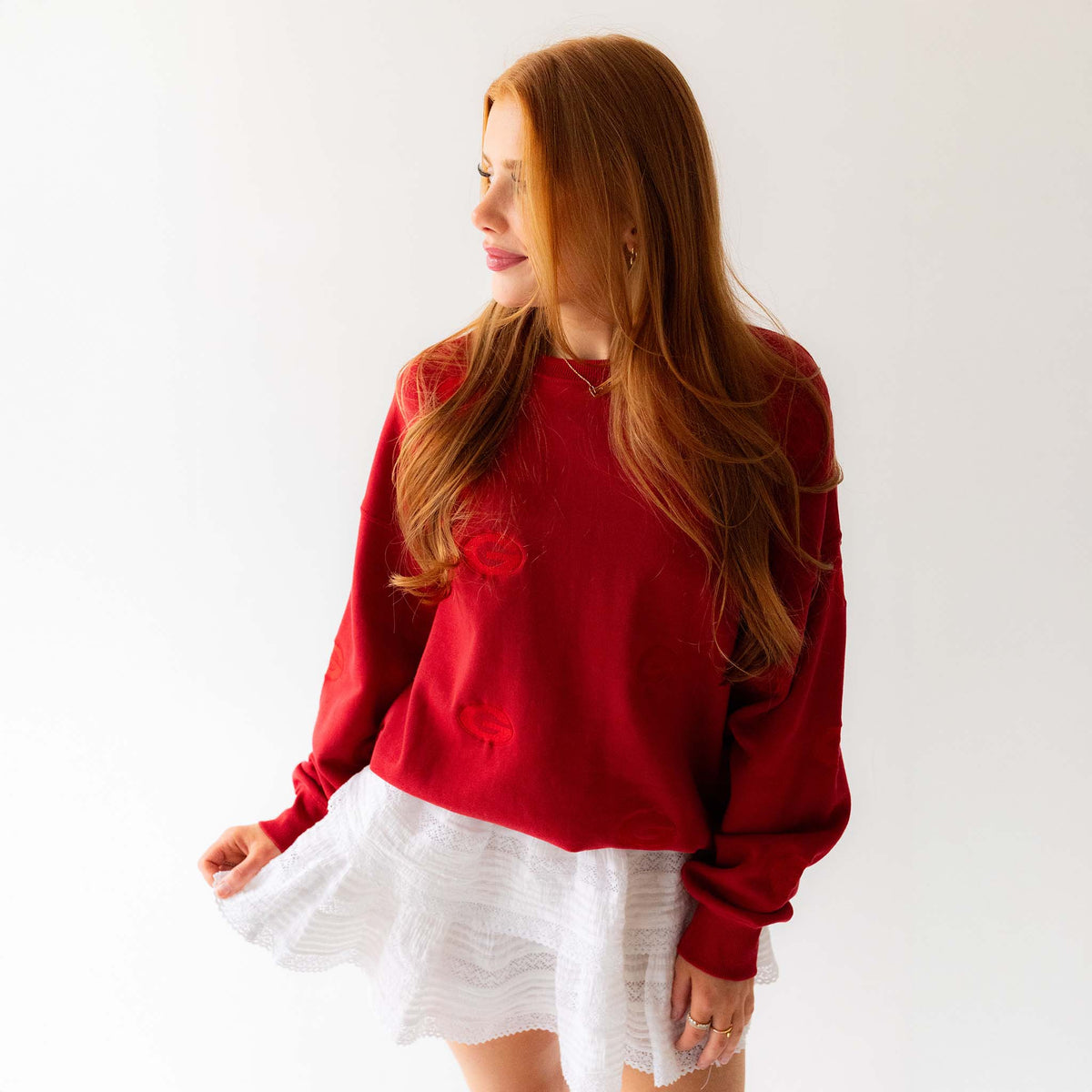 Women's UGA Ritter Repeat Crewneck Sweatshirt