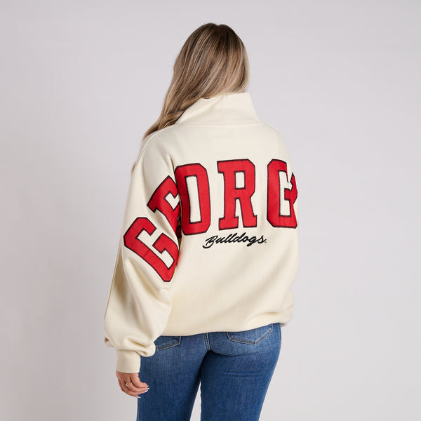 Georgia Bulldogs Mock Neck Sweatshirt