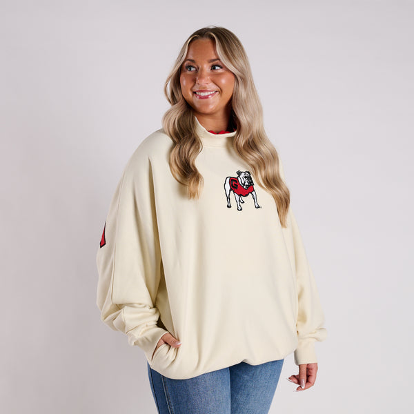 Georgia Bulldogs Mock Neck Sweatshirt