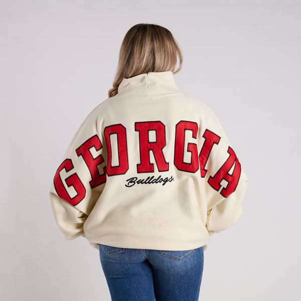 Georgia Bulldogs Mock Neck Sweatshirt