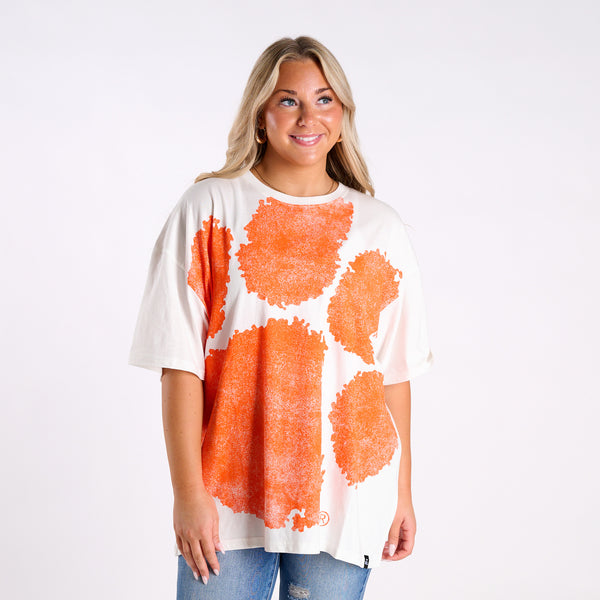 Clemson Tigers Oversized Paw Print T-Shirt