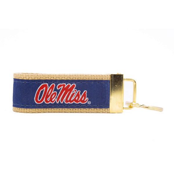 Ole Miss Rebels Ribbon Keychain