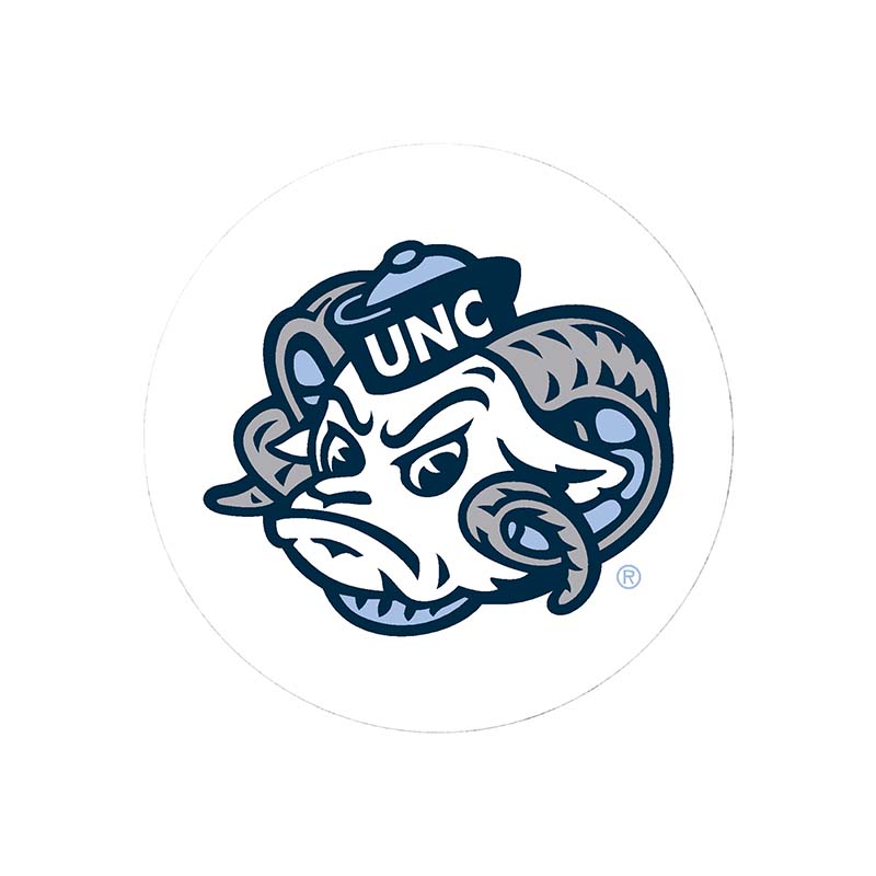 3 Inch UNC Mascot Button