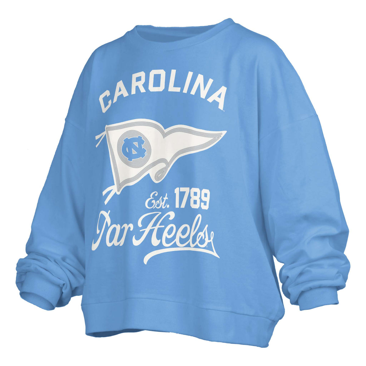 UNC Flag Puff Crewneck Sweatshirt