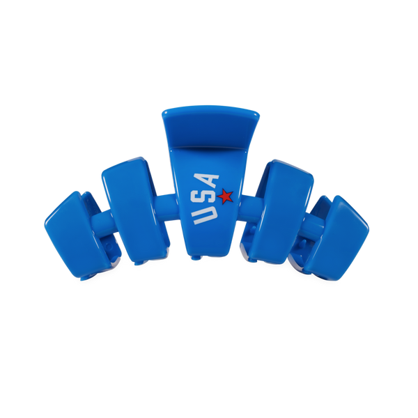 Medium Classic Cup Hair Clip in USA Blue