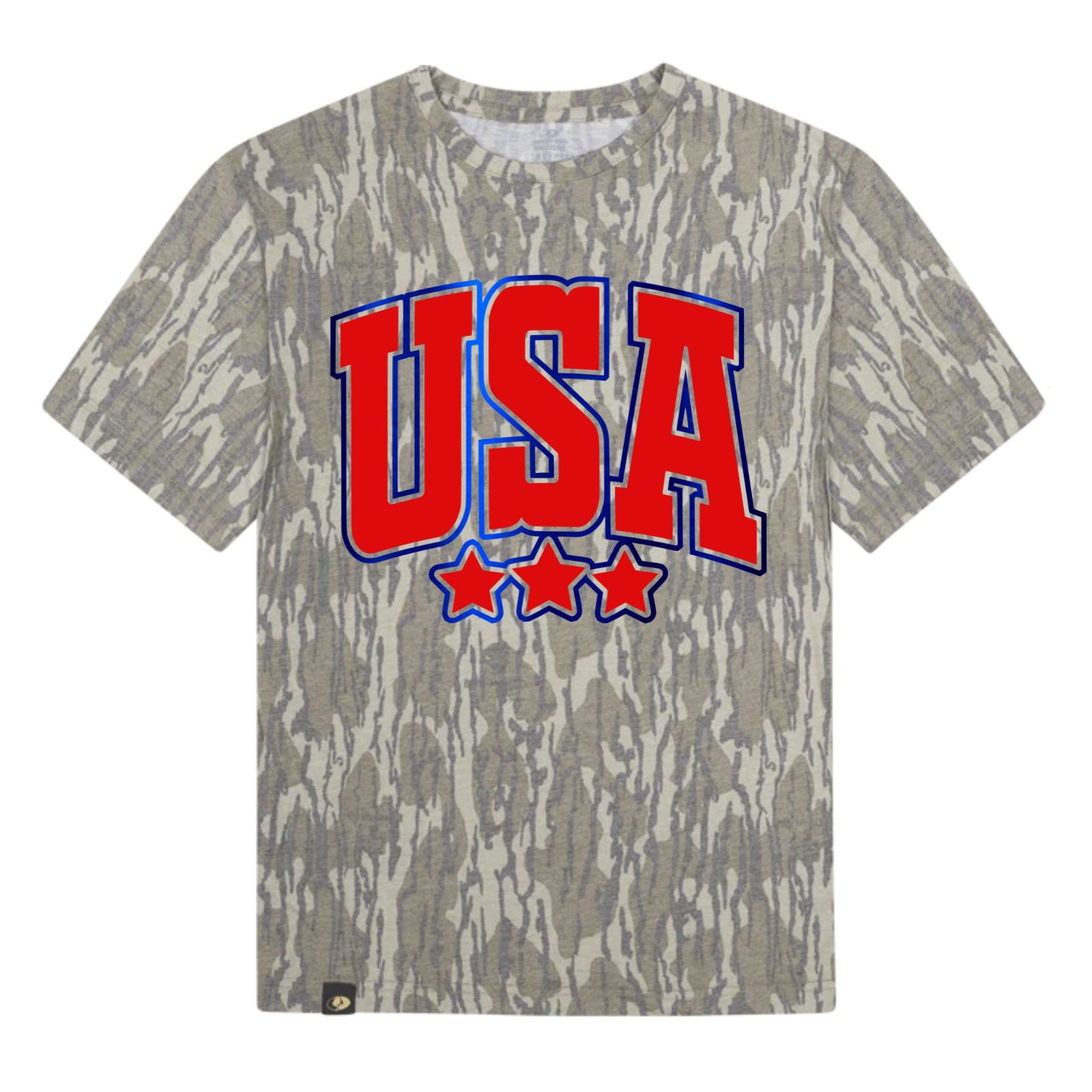 USA Metallic Puff Short Sleeve T-Shirt