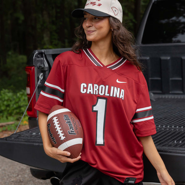 South Carolina Gamecocks #1 Replica Football Jersey in Crimson