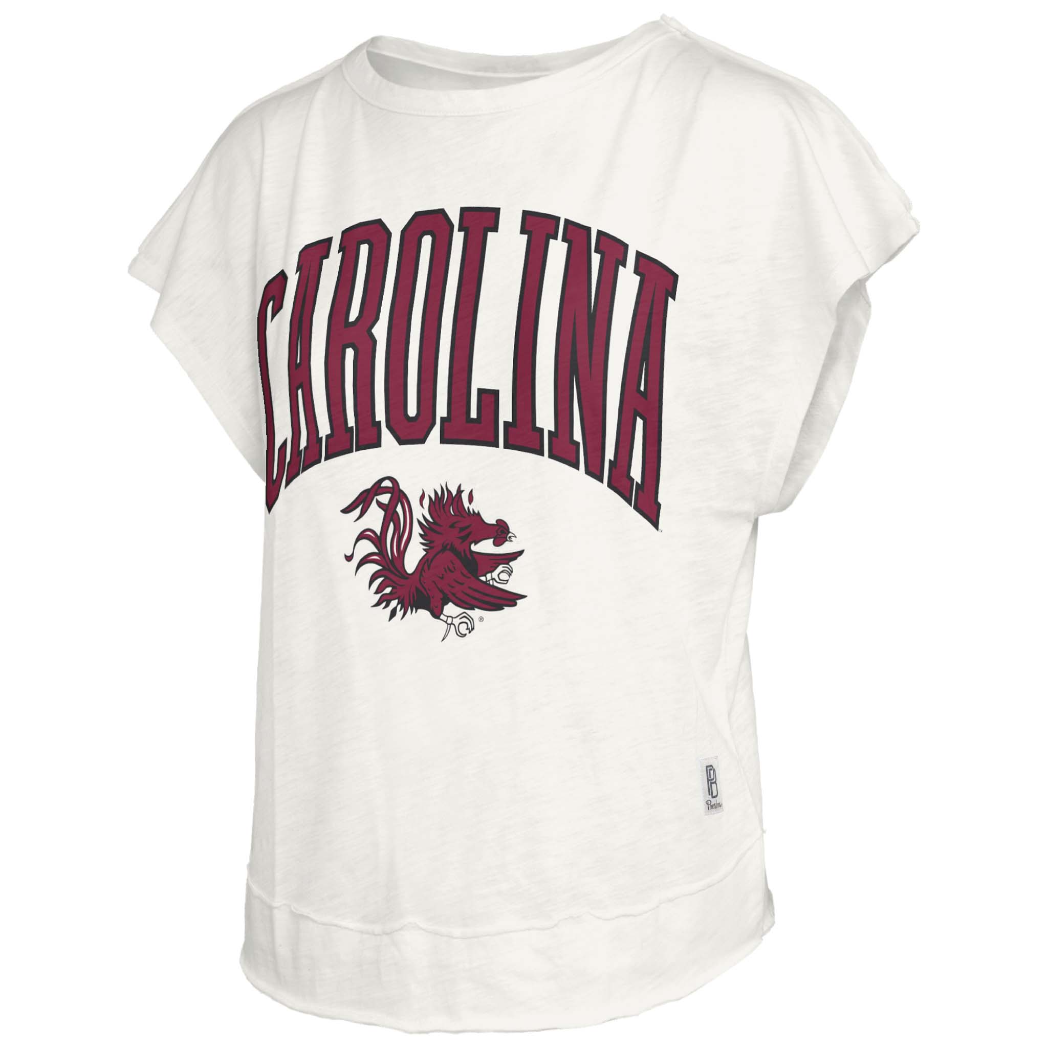 South Carolina Open Back Slub Short Sleeve Top