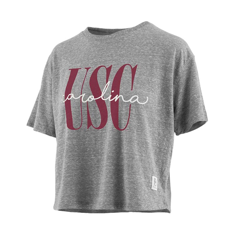 USC Coral Knobi Cropped Short Sleeve T-Shirt