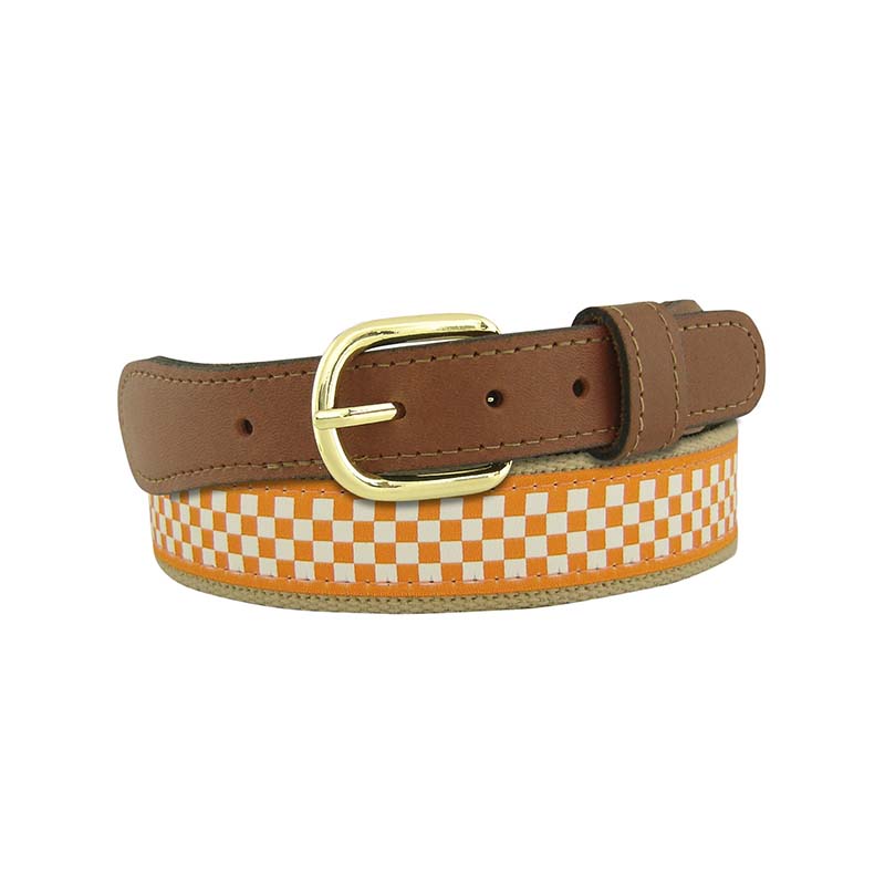 Tennessee Checkered Ribbon Belt