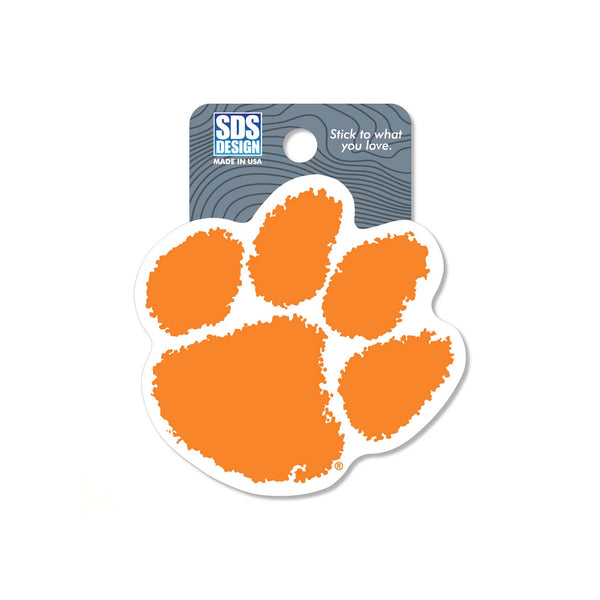 Clemson Tigers Paw 3 Inch Sticker