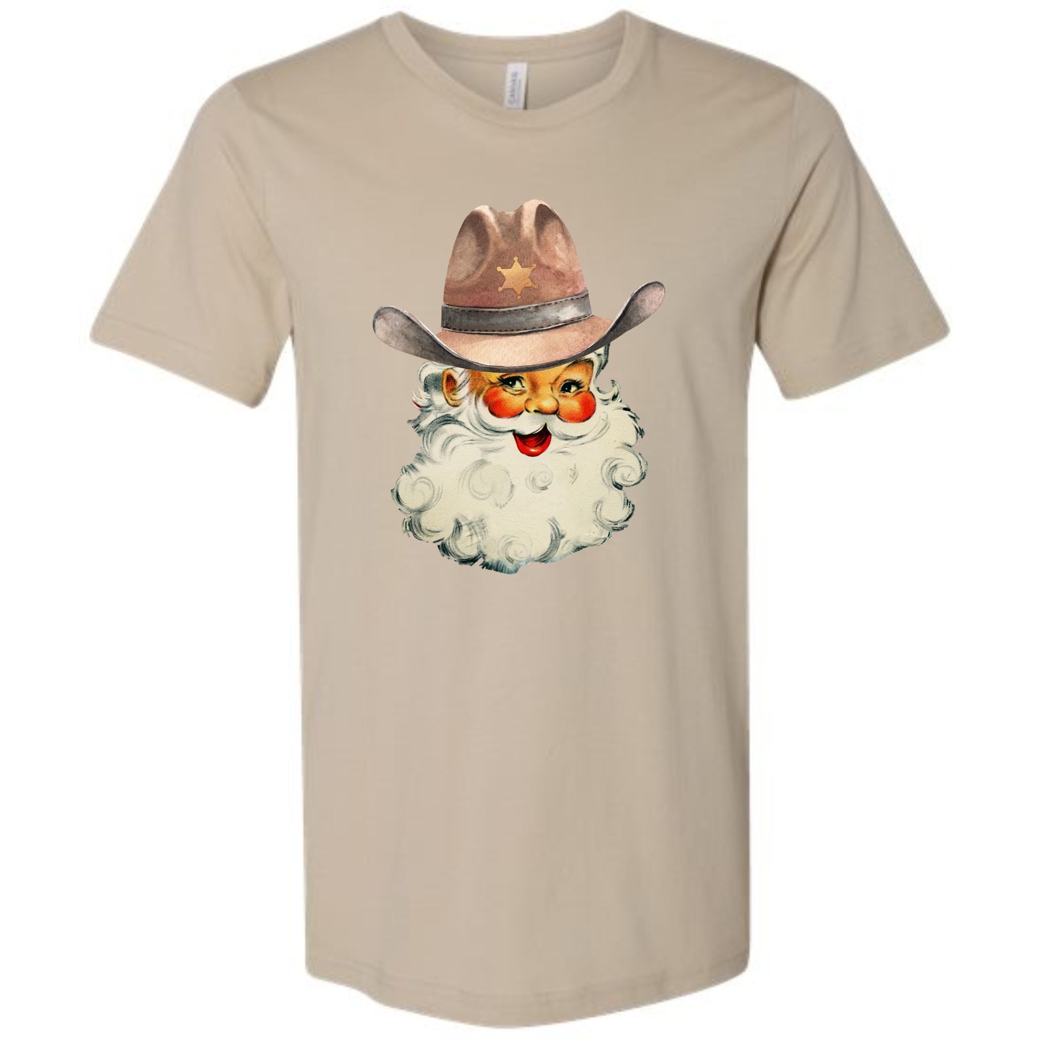 Vintage Western Santa Short Sleeve T-Shirt