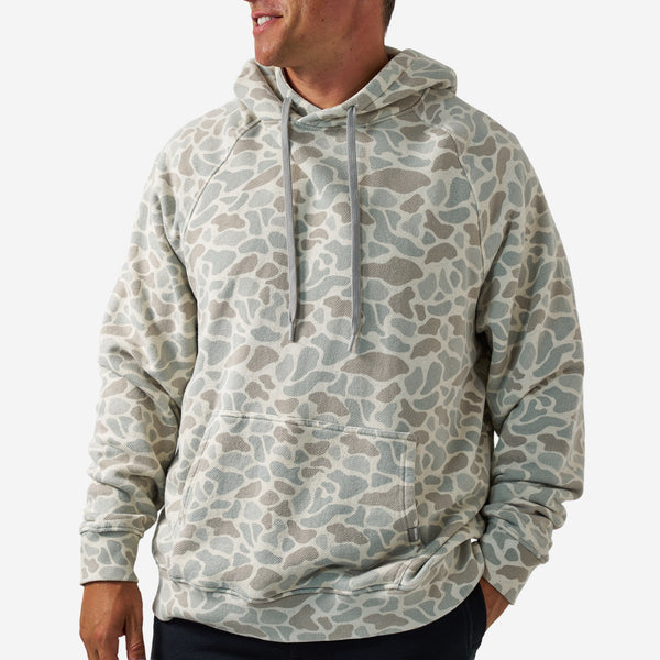 Vintage Wash French Terry Hoodie in Classic Deer Camo