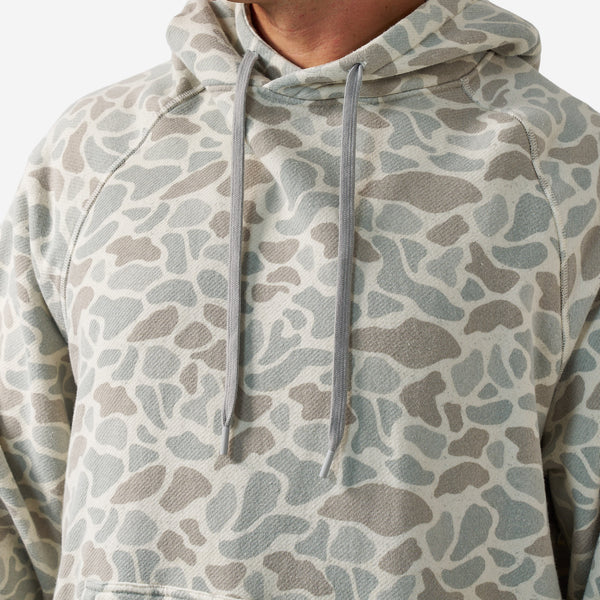 Vintage Wash French Terry Hoodie in Classic Deer Camo