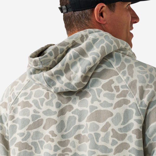 Vintage Wash French Terry Hoodie in Classic Deer Camo