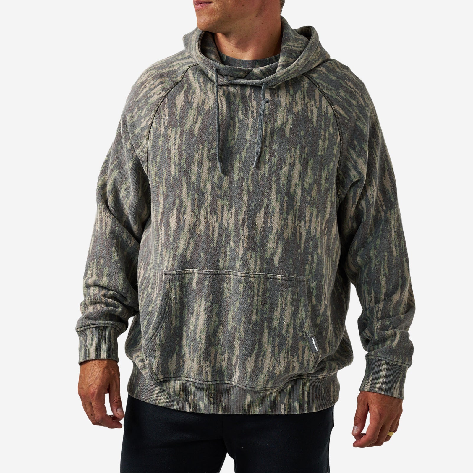 Vintage Wash French Terry Hoodie in Midlands Camo