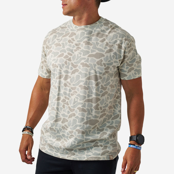 Vintage Wash Short Sleeve T-Shirt in Classic Deer Camo
