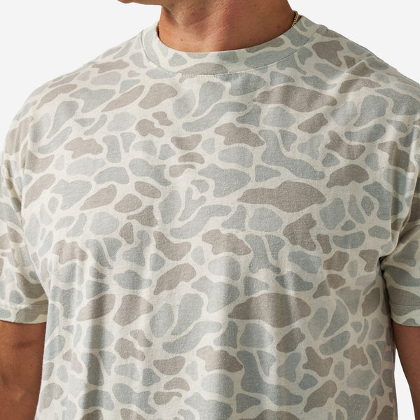 Vintage Wash Short Sleeve T-Shirt in Classic Deer Camo