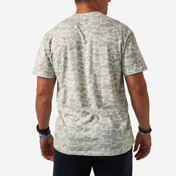 Vintage Wash Short Sleeve T-Shirt in Classic Deer Camo