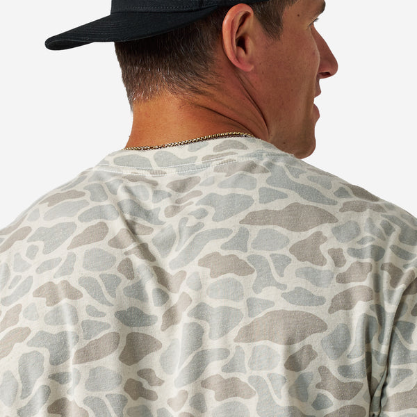 Vintage Wash Short Sleeve T-Shirt in Classic Deer Camo