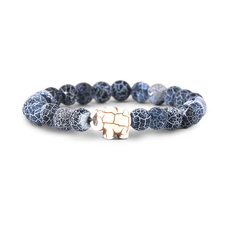 The Expedition Elephant Bracelet in River Blue