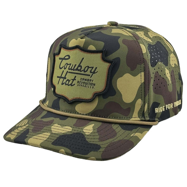 Woodland Camo Patch Performance Hat