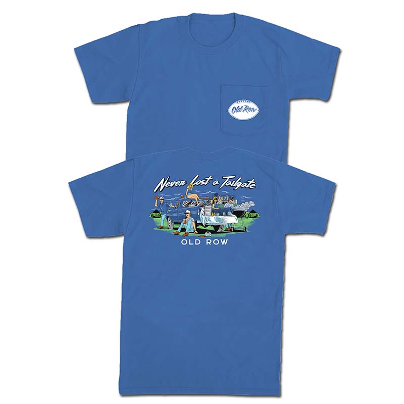 Tailgate Season Short Sleeve T-Shirt in Blue