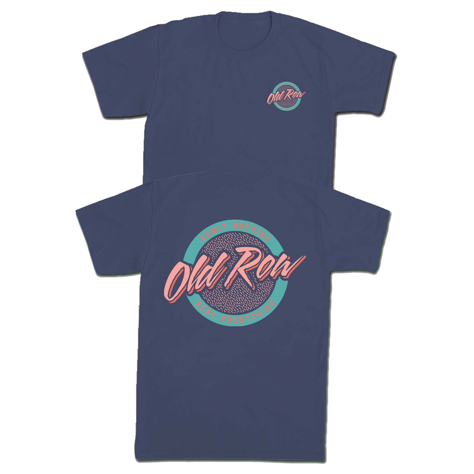 Old Row Circle Logo Short Sleeve T-Shirt in Midnight blue