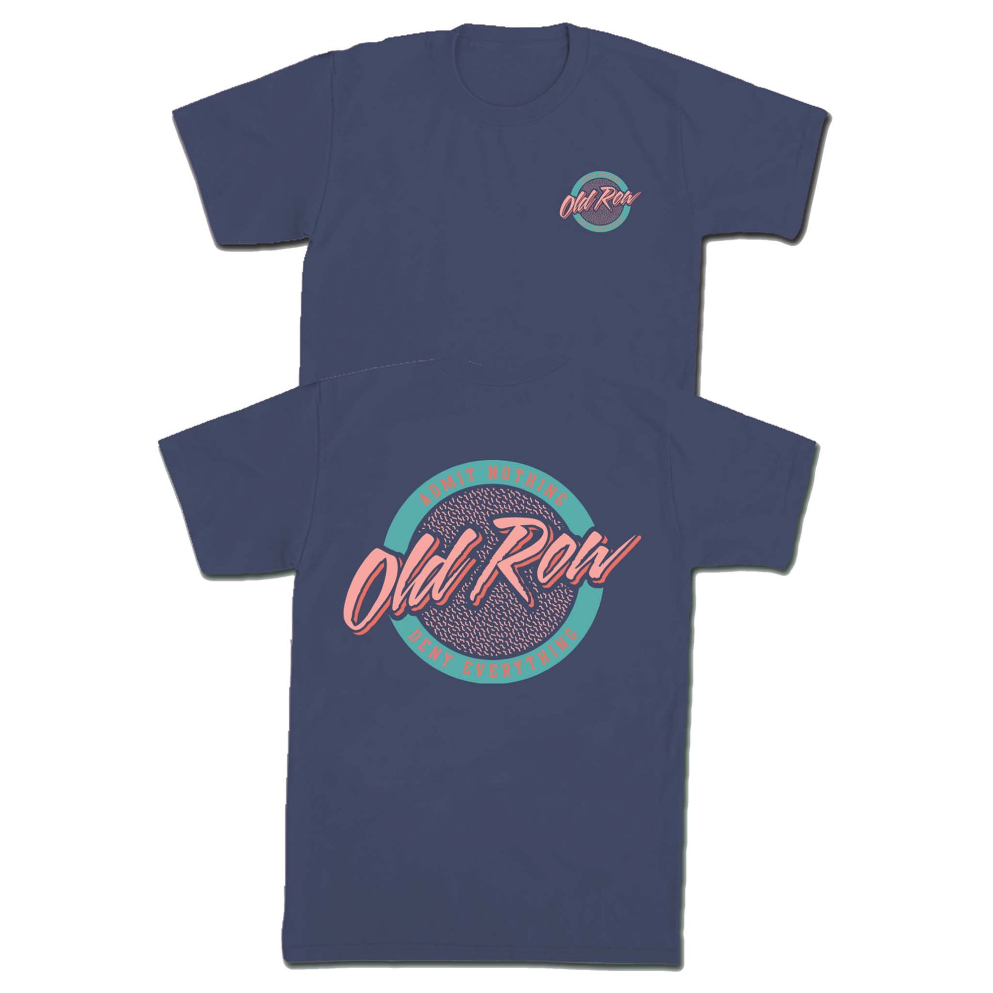 Old Row Circle Logo Short Sleeve T-Shirt in Midnight blue