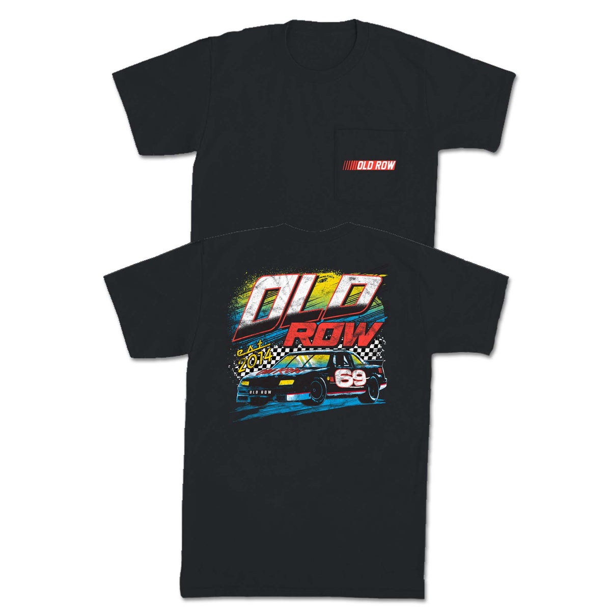 Old Row Racing Short Sleeve T-shirt in black