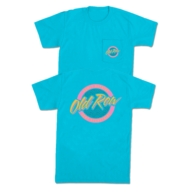 Circle Logo Pocket Short Sleeve T-Shirt in Lagoon