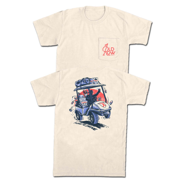 Old Row I'm Good To Drive Short Sleeve T-Shirt in ivory