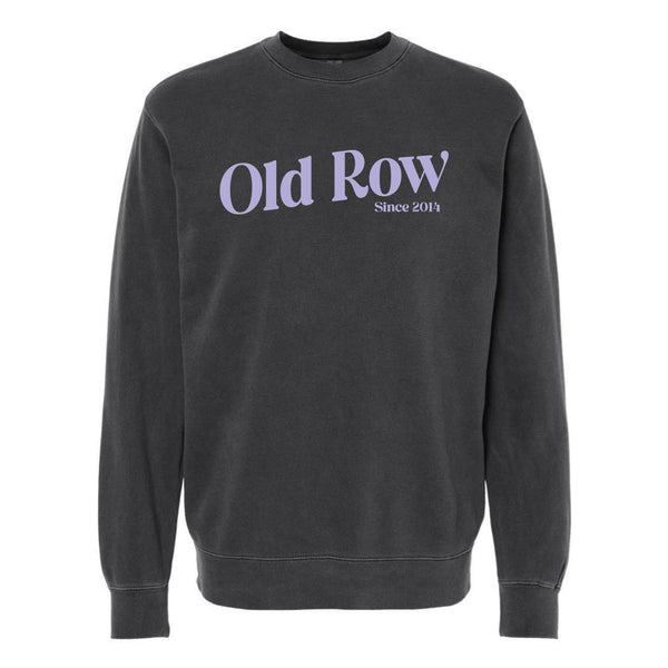 Old Row Puff Arch Crewneck Sweatshirt in Charcoal