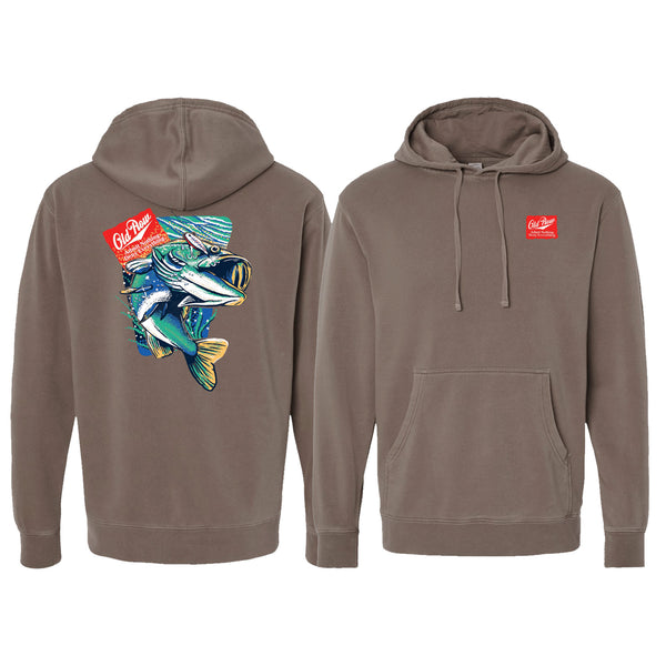 Outdoors Bass Pigment Dyed Hoodie