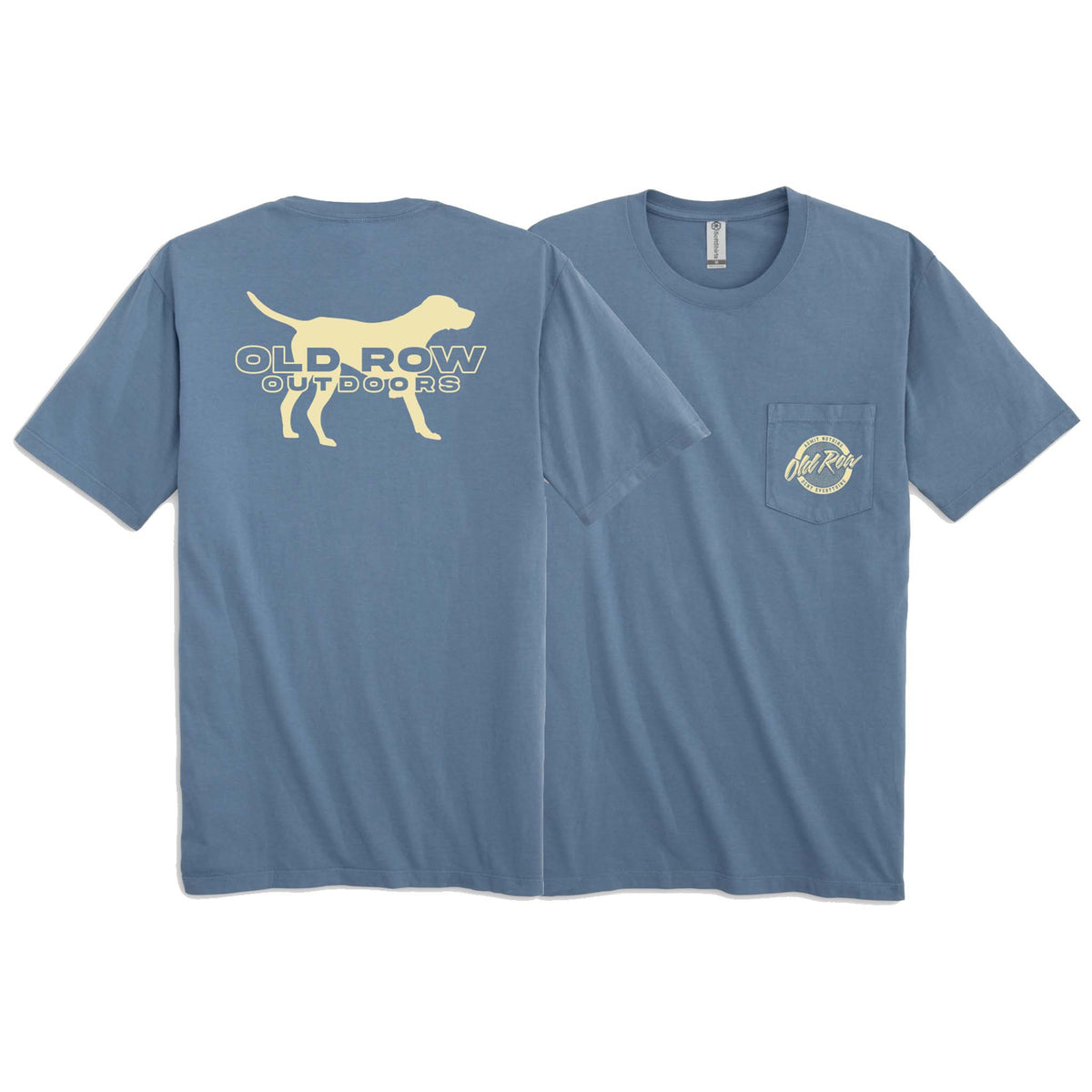 Old Row Outdoors Dog Short Sleeve T-Shirt in Slate