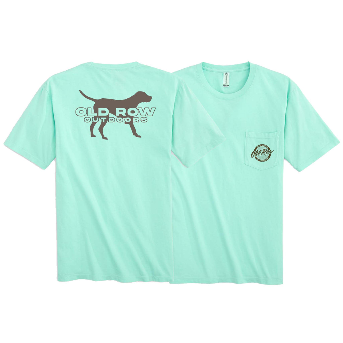 Old Row Outdoors Dog Short Sleeve T-Shirt in mint green