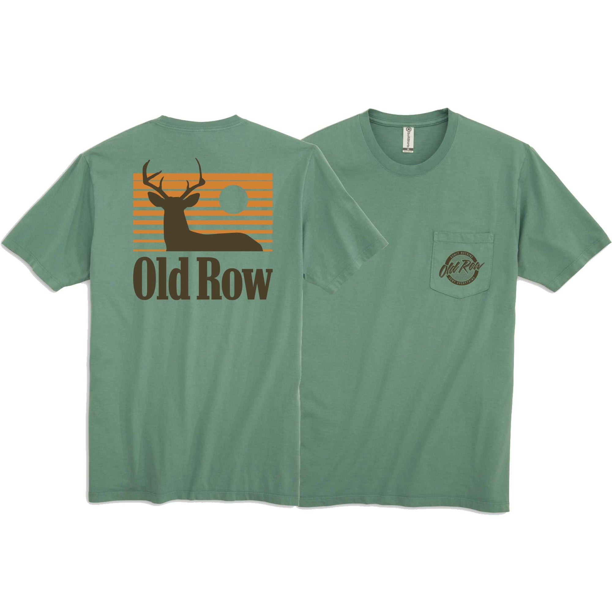 Old Row Buck Short Sleeve T-Shirt in Pine