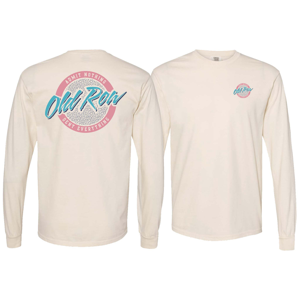 Old Row Circle Logo Long Sleeve T-Shirt in Ivory