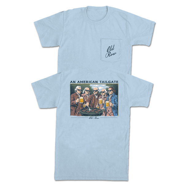 American Tailgate Short Sleeve T-Shirt in Chambray