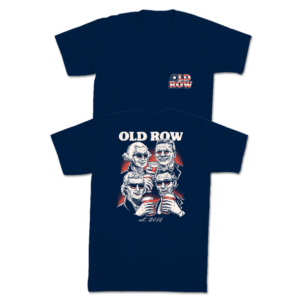 Party At The Rushmore Short Sleeve T-Shirt in Navy