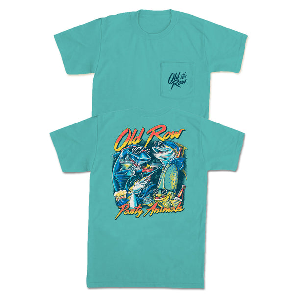 Party Animals Short Sleeve T-Shirt in Chalky Mint