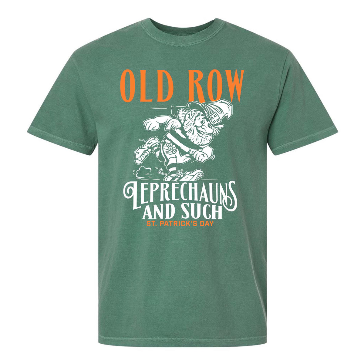 Old Row Leprechauns Short Sleeve T-Shirt in green
